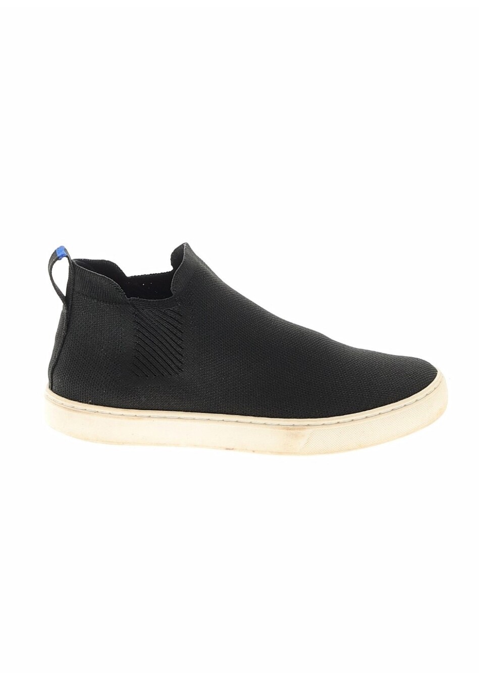 Rothy's Black Slip-On Knit Sneaker with White Sole
